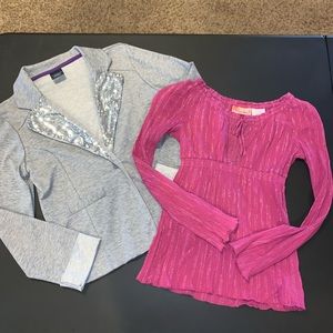 Sparkle Shirt & Jacket Size 10/12